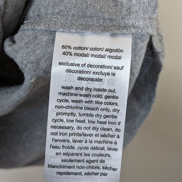 Tommy Hilfiger Gray Ombre Cotton Modal Crew Neck Short Sleeve T-Shirt Large - Picture 9 of 10